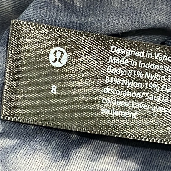 Lululemon Align T-Shirt Diamond Dye Lunar Rock True Navy Size 8 - Picture 13 of 15